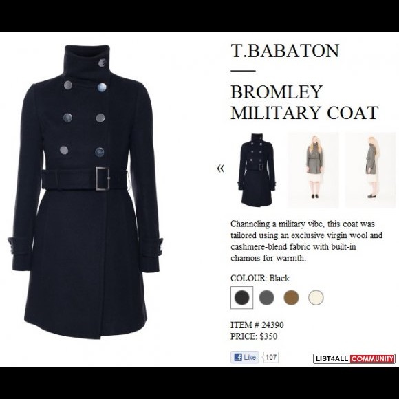 Talula Babaton Bromley Wool & Cashmere Coat - Picture 2 of 4